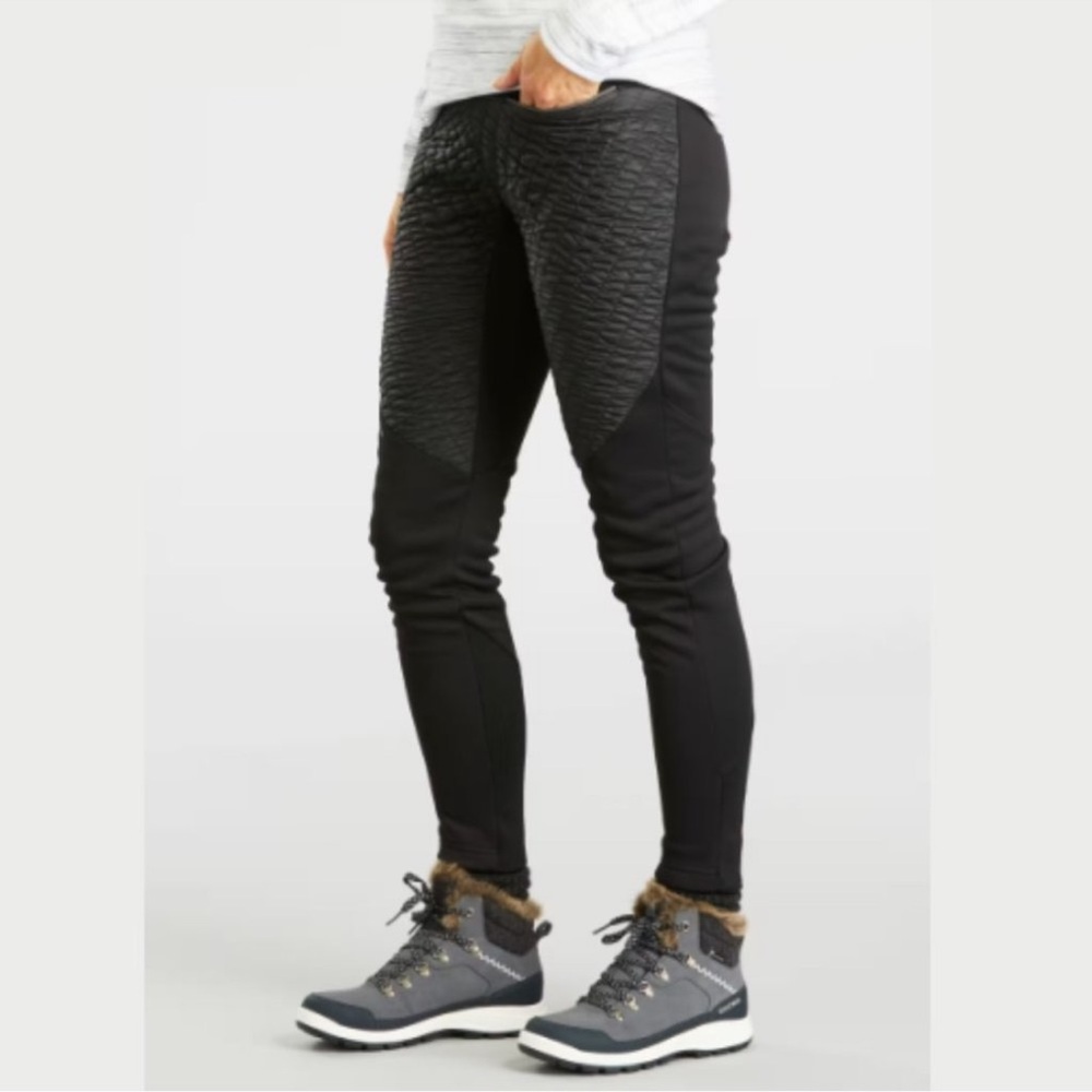 QUECHUA/S/ Decathalon SH500 Cold Weather Quilted Puffer Hiking Leggings